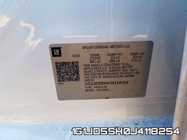 1G1JD5SH0J4118254 фото 2