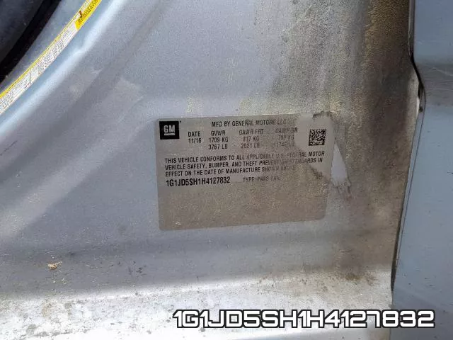 1G1JD5SH1H4127832 фото 2