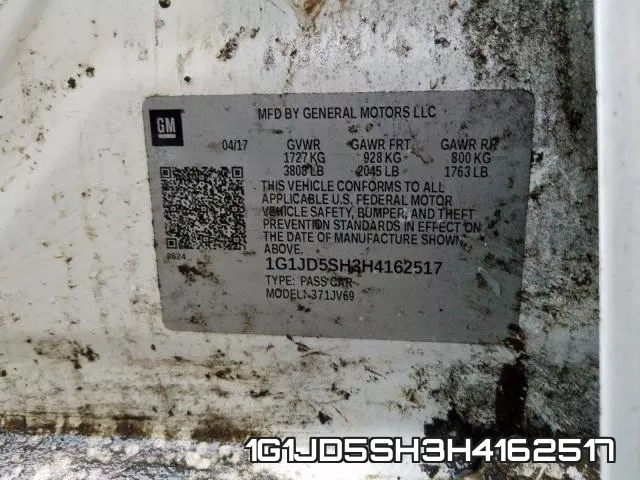 1G1JD5SH3H4162517 фото 2