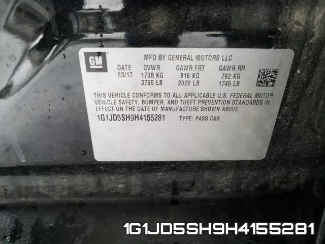 1G1JD5SH9H4155281 фото 2