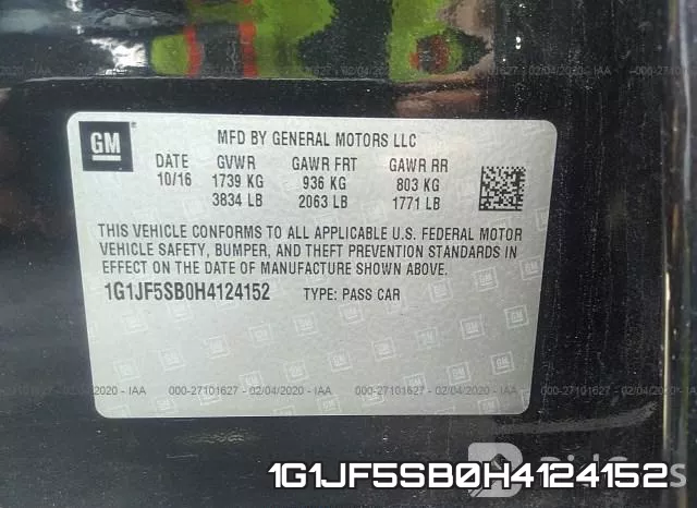 1G1JF5SB0H4124152 фото 10