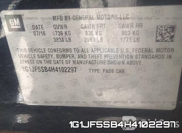 1G1JF5SB4H4102297 фото 10