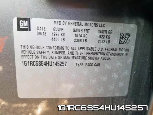 1G1RC6S54HU145257 фото 2
