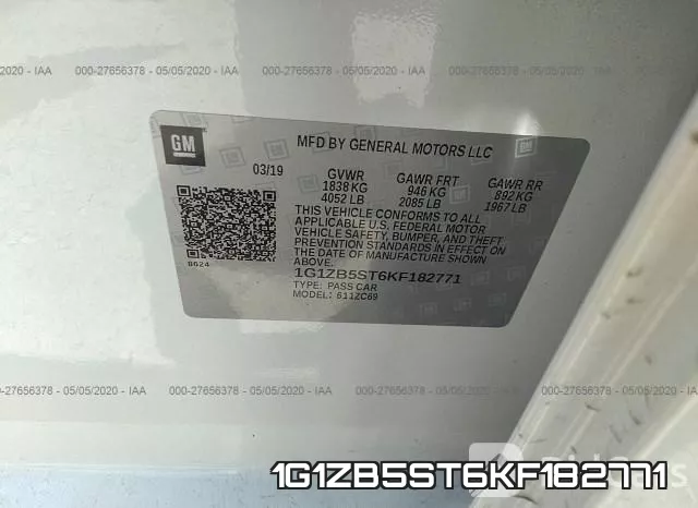 1G1ZB5ST6KF182771 фото 10