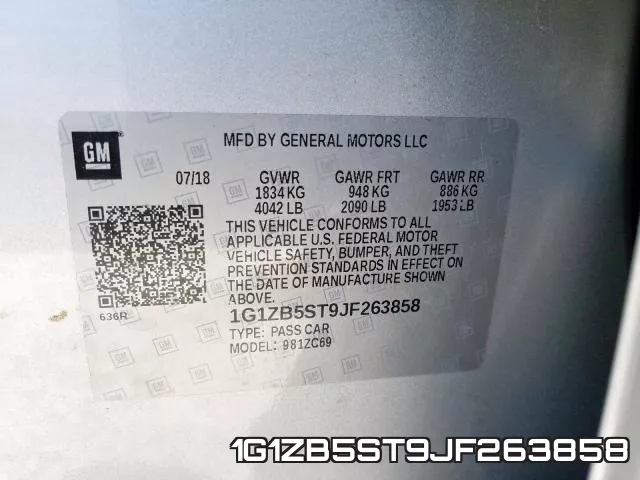 1G1ZB5ST9JF263858 фото 2