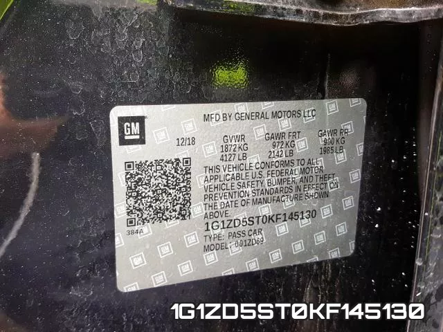 1G1ZD5ST0KF145130 фото 2