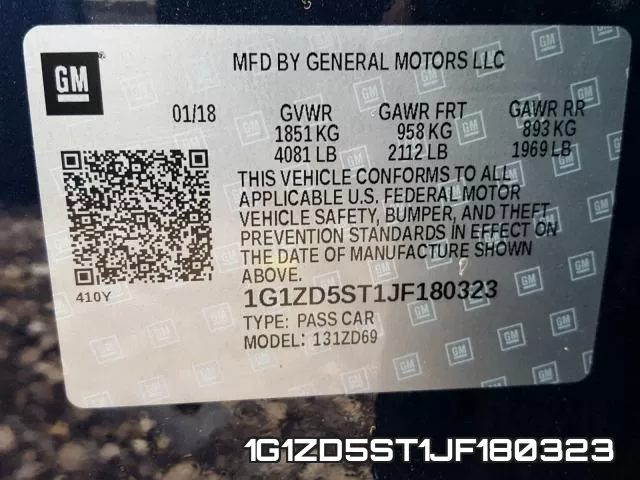 1G1ZD5ST1JF180323 фото 2