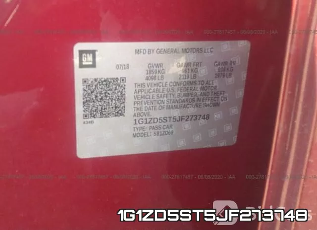 1G1ZD5ST5JF273748 фото 10