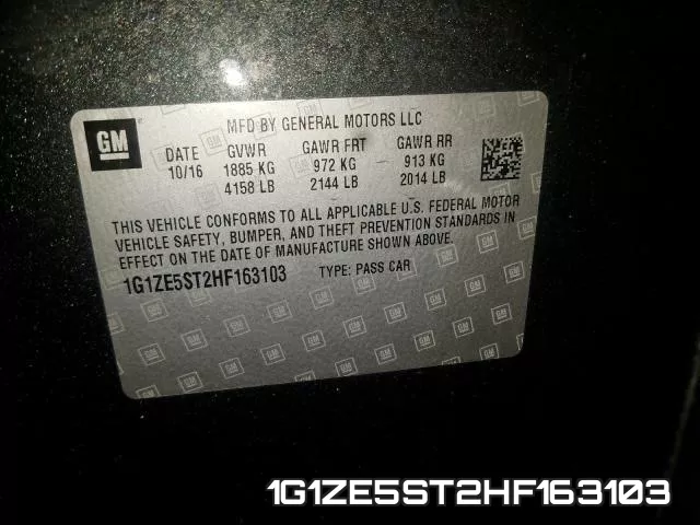 1G1ZE5ST2HF163103 фото 2