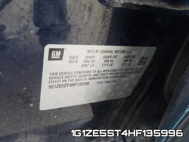 1G1ZE5ST4HF135996 фото 2