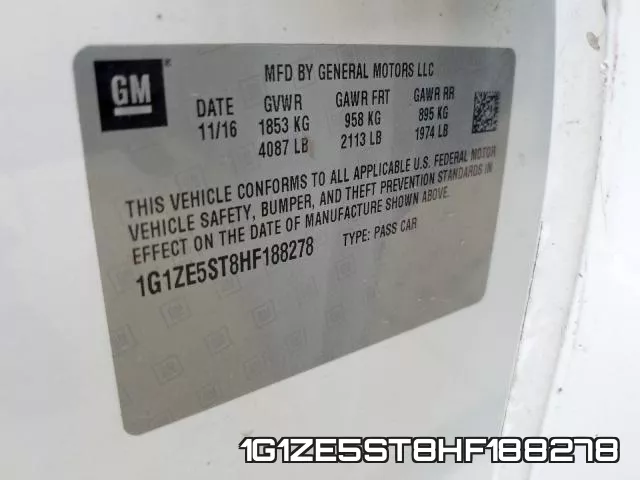 1G1ZE5ST8HF188278 фото 2