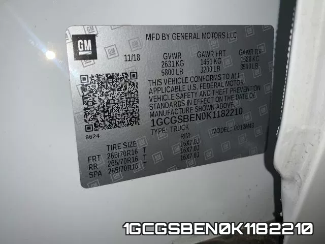 1GCGSBEN0K1182210 фото 2
