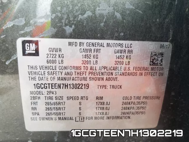 1GCGTEEN7H1302219 фото 2