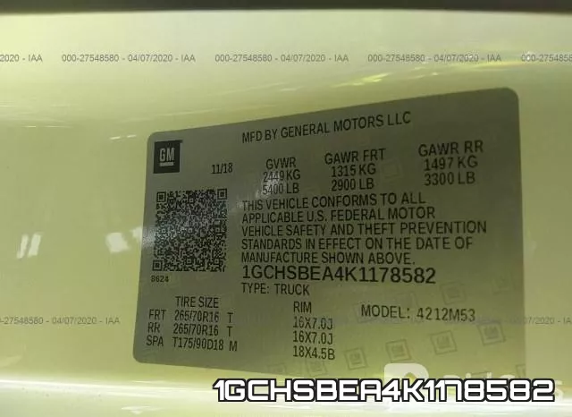 1GCHSBEA4K1178582 фото 10