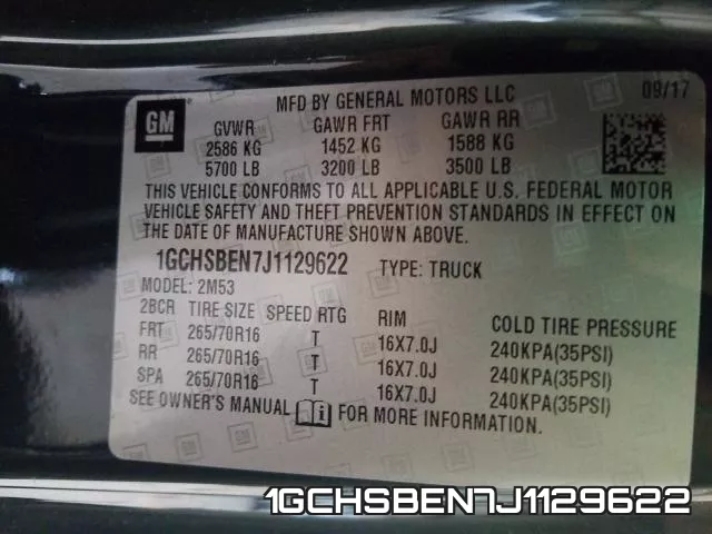 1GCHSBEN7J1129622 фото 2