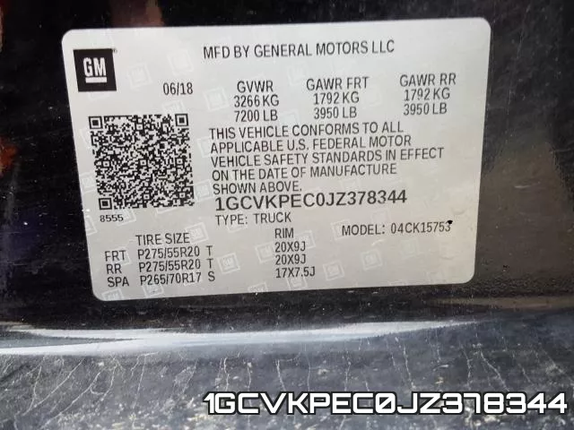 1GCVKPEC0JZ378344 фото 2