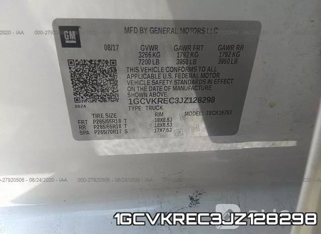 1GCVKREC3JZ128298 фото 10