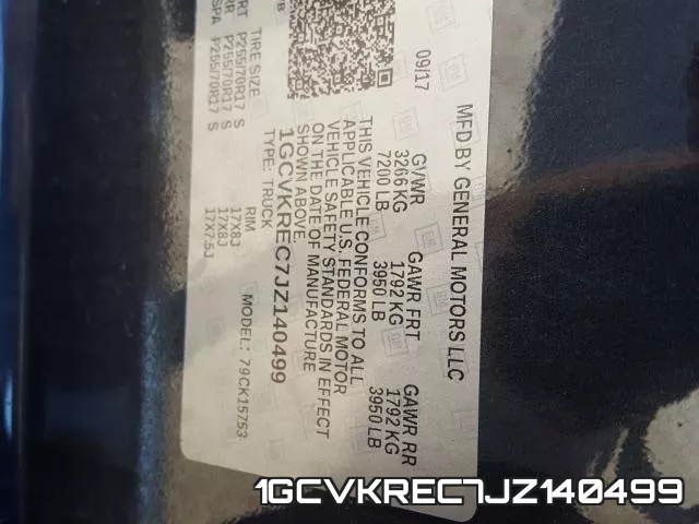 1GCVKREC7JZ140499 фото 2