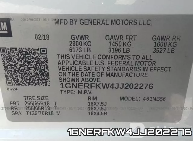 1GNERFKW4JJ202276 фото 10