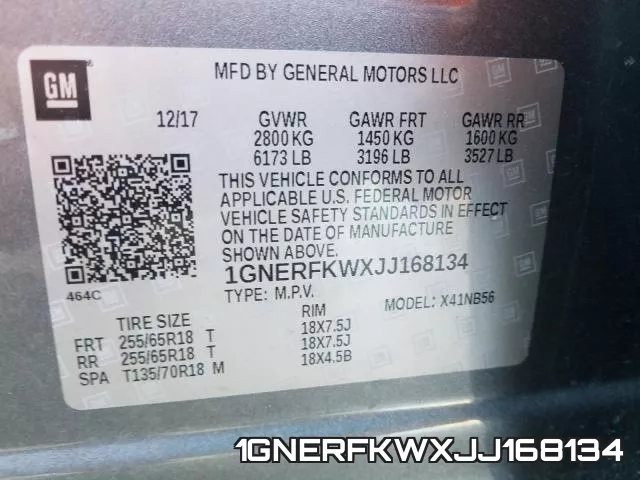 1GNERFKWXJJ168134 фото 2