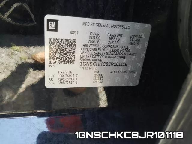 1GNSCHKC8JR101118 фото 2