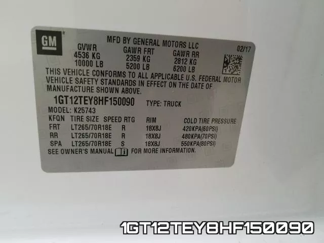 1GT12TEY8HF150090 фото 2