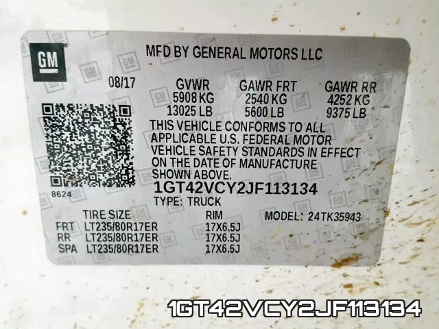 1GT42VCY2JF113134 фото 2