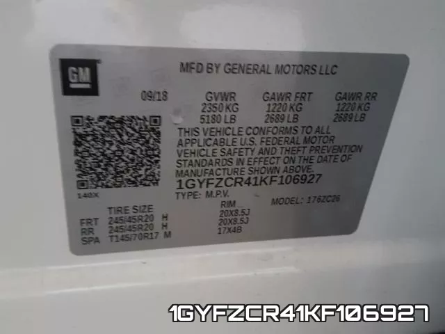 1GYFZCR41KF106927 фото 2