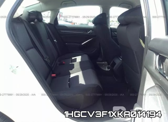 1HGCV3F1XKA014194 фото 9