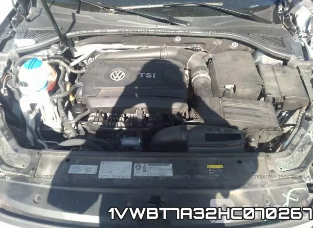 1VWBT7A32HC070267 фото 2