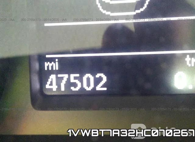 1VWBT7A32HC070267 фото 8