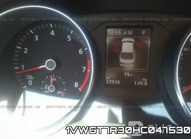 1VWGT7A30HC047530 фото 8