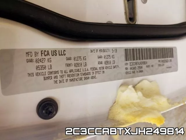 2C3CCABTXJH249814 фото 2