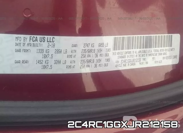 2C4RC1GGXJR212158 фото 10