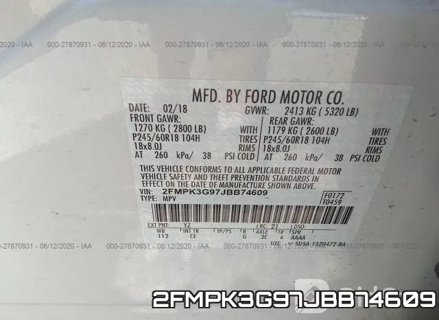 2FMPK3G97JBB74609 фото 10
