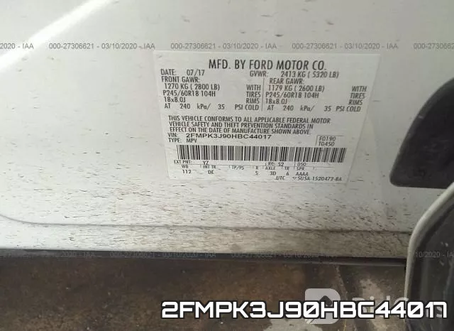 2FMPK3J90HBC44017 фото 10