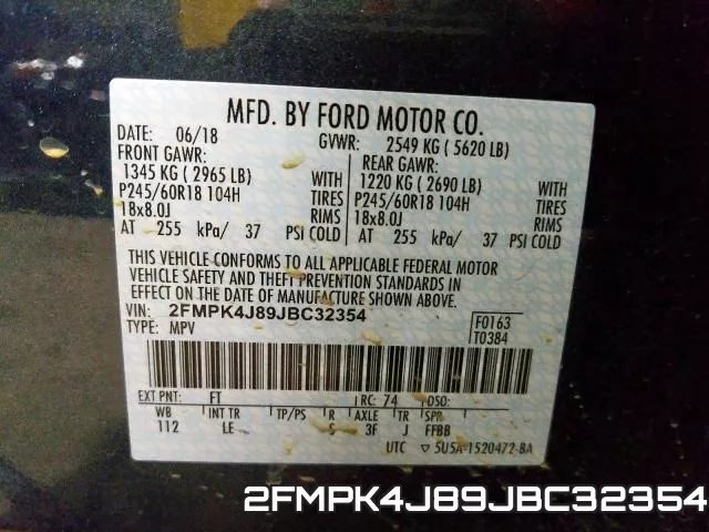 2FMPK4J89JBC32354 фото 2