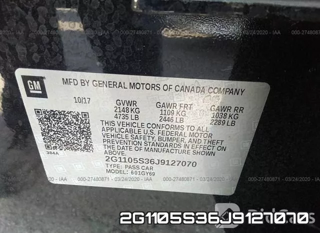 2G1105S36J9127070 фото 10