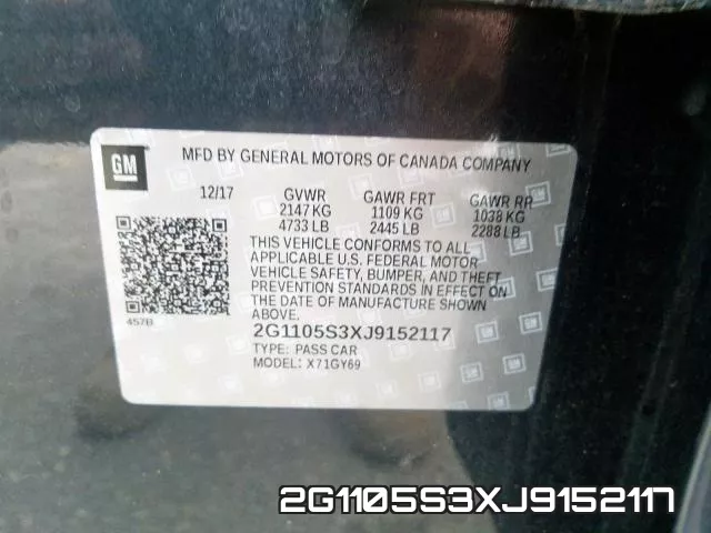 2G1105S3XJ9152117 фото 2