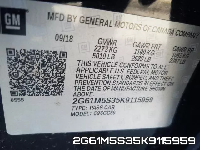 2G61M5S35K9115959 фото 2