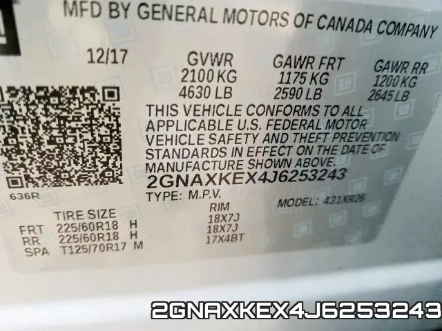 2GNAXKEX4J6253243 фото 2