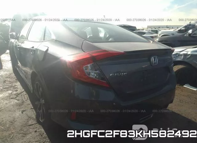 2HGFC2F83KH582492 фото 4