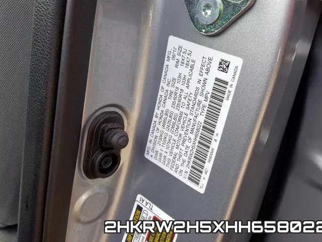 2HKRW2H5XHH658022 фото 2