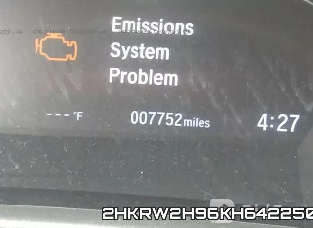 2HKRW2H96KH642250 фото 8
