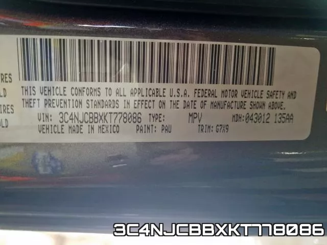 3C4NJCBBXKT778086 фото 2