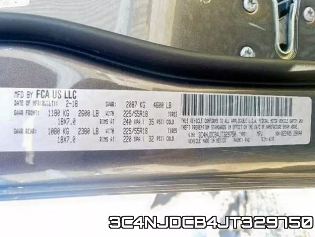 3C4NJDCB4JT329750 фото 2