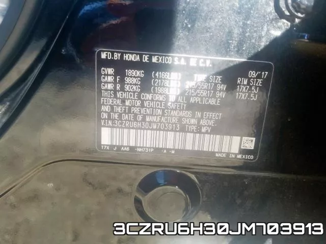 3CZRU6H30JM703913 фото 2