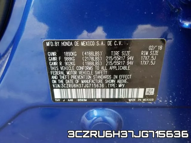 3CZRU6H37JG715636 фото 2