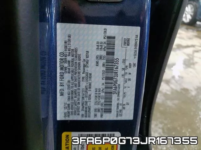 3FA6P0G73JR167355 фото 2