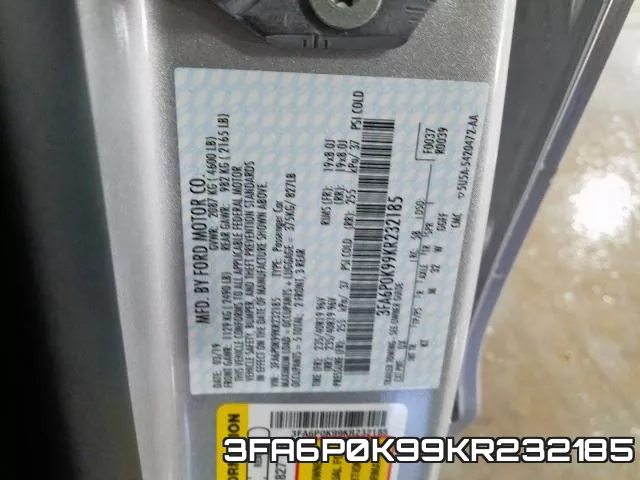 3FA6P0K99KR232185 фото 2